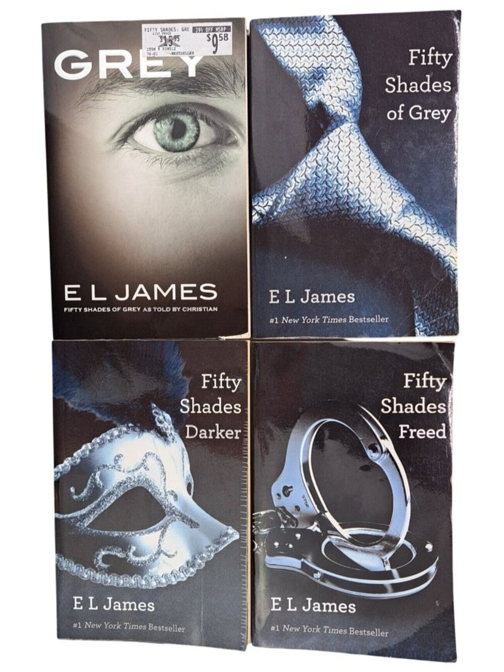 Fifty Shades Of Grey Series Paperback Books E.L. James Set Of 4 Freed Darker